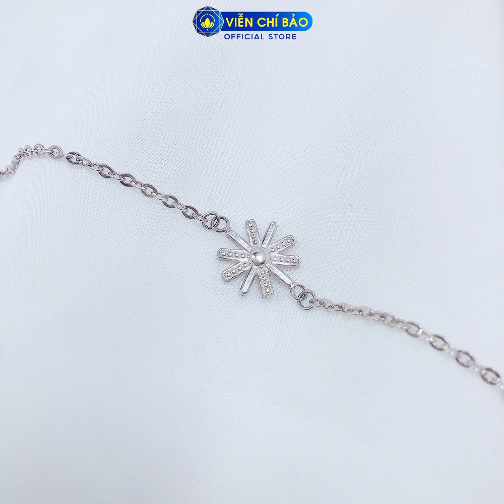 Lắc tay bạc nữ Hậu Duệ Mặt Trời chất liệu bạc S925 thời trang phụ kiện trang sức nữ thương hiệu Viễn Chí Bảo L400220
