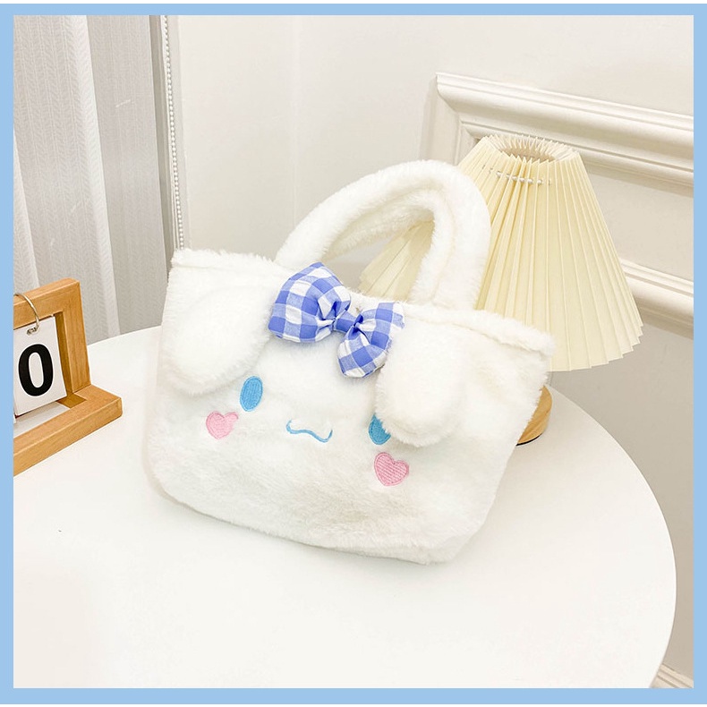 Túi xách ENVIROSAX phối lông kiểu hoạt hình dễ thương cho học sinh