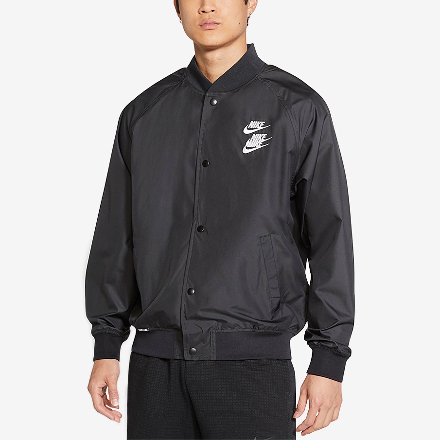 ÁO KHOÁC NIKE MEN'S SPORTSWEAR WOVEN WORLD TOUR - BLACK