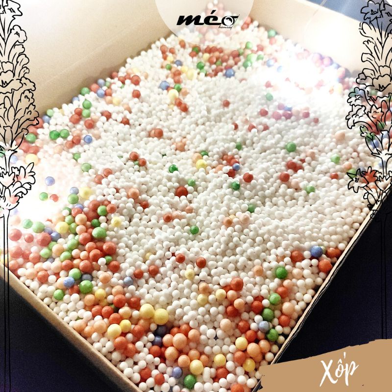 HẠT XỐP nhiều màu trang trí quà tặng bất ngờ cực xinh xắn