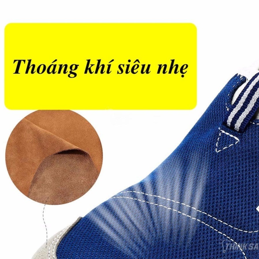 Giày bảo hộ lao động Delta plus Miami S1P chống dập ngón, chống tĩnh điện ESD, không dây (xanh) - Thinksafe