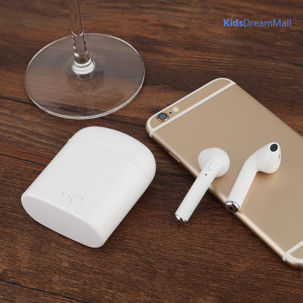 Tai Nghe Không Dây i7s TWS Bluetooth Có Hộp Sạc (Màu Trắng)