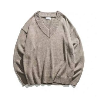 [ Order]  Áo len oversize cổ V ( kèm ảnh thật)
