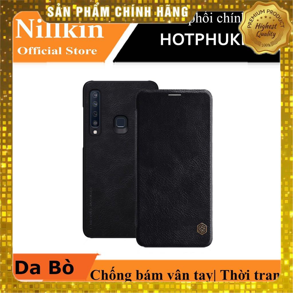 Bao da da thật Samsung Galaxy A9 2018 / A9 Star Pro hiệu Nillkin Qin (chống bám vân tay)- Hàng chính hãng