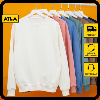 Áo nỉ Sweater Trơn nam nữ tay dài form rộng hàn quốc