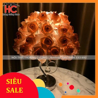 Đèn ngủ để bàn nón ⚡ 𝐇𝐎𝐀 𝐇𝐎̂̀𝐍𝐆 ⚡ đèn ngủ để bàn trang trí phòng cưới phòng ngủ cực đẹp