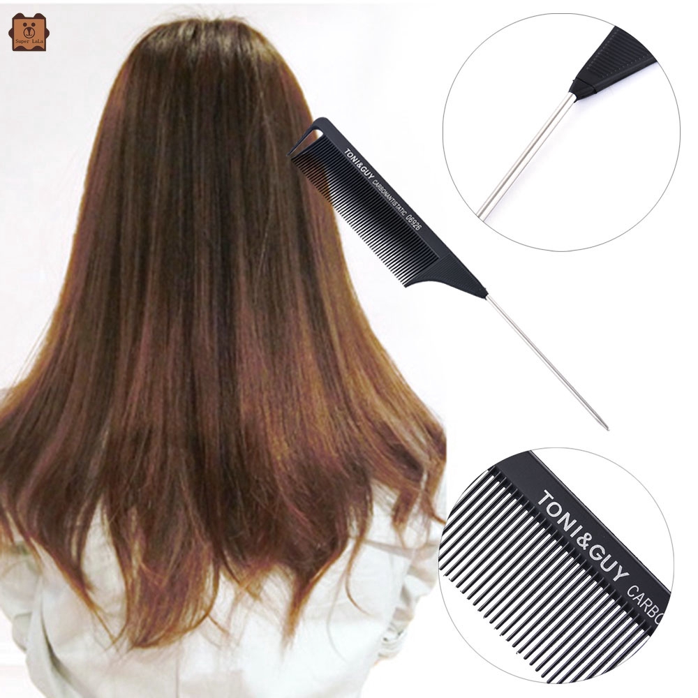 [Hàng mới về] Lược dài đầu kim loại 22cm dành cho rẽ ngôi tóc tạo kiểu mới