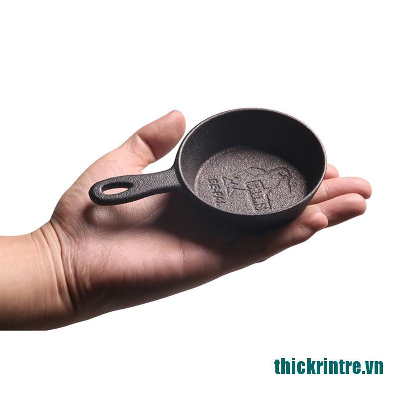 Chảo gang chiên trứng mini 8.5 cm chống dính cho bếp cảm ứng