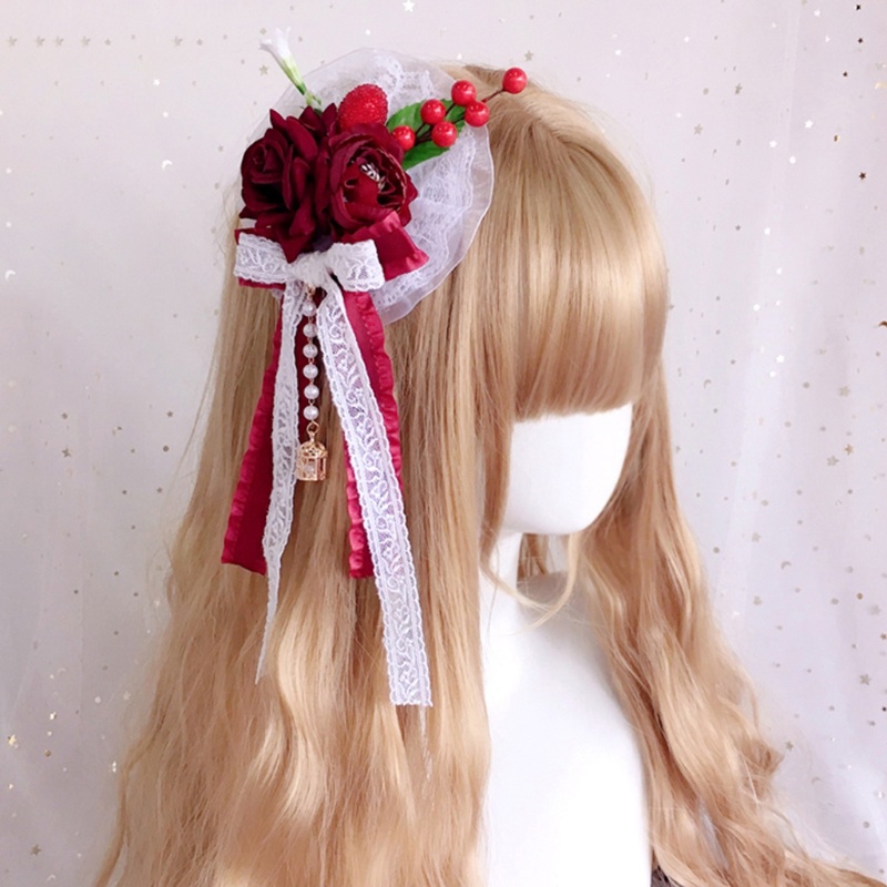 Kẹp Tóc 5 Màu Hóa Trang Nàng Hầu Phong Cách Lolita