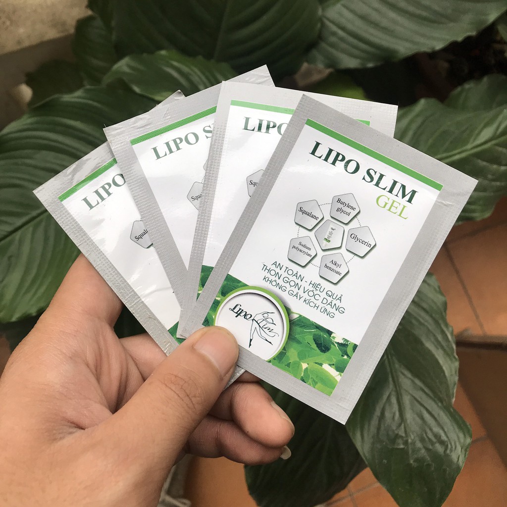 Kem tan mỡ Lipo Slim gel gói nhỏ 15gr gel giảm mỡ vùng chân tay bụng hiệu quả | BigBuy360 - bigbuy360.vn