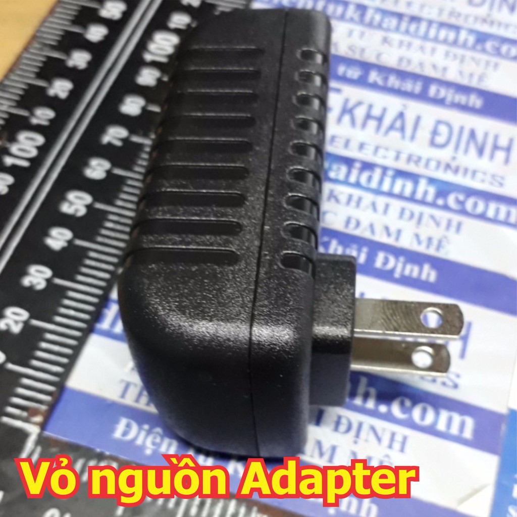 5 bộ VỎ nguồn adapter, dùng chế các mạch ứng dụng 25x40x58mm kde5388