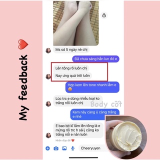 [ Chuẩn cốt thái]  Kem Body Cốt Trắng Mạnh