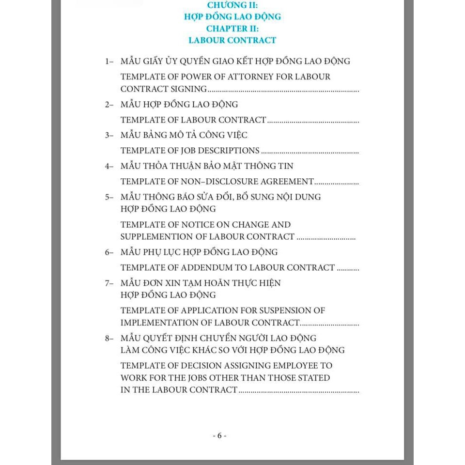 Sách - Các biểu mẫu nhân sự khó tìm liên quan đến pháp luật lao động (Anh - Việt)- tái bản lần thứ nhất