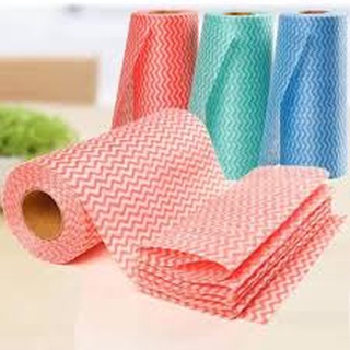 Cuộn khăn lau đa năng, dùng được nhiều lần (50 tờ)