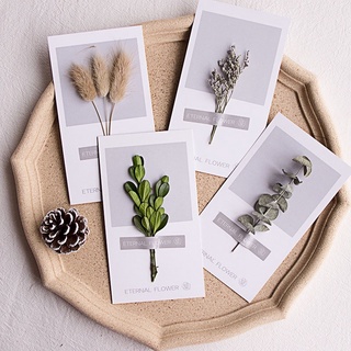 THIỆP HANDMADE GẮN HOA KHÔ THIỆP DECOR THIỆP QUÀ SINH NHẬT DỊP LỄ