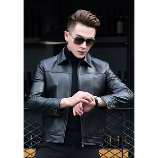 Áo da nam dg458-1 – da cừu nguyên tấm