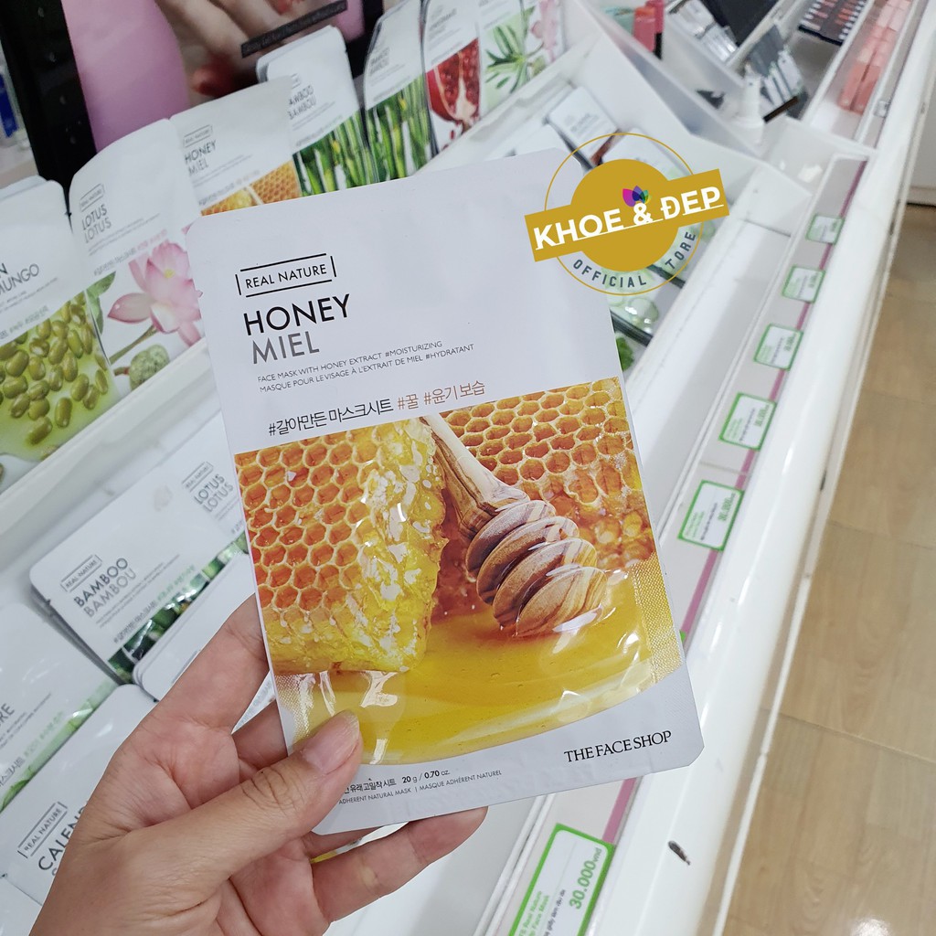 Mặt Nạ Giấy THEFACESHOP ⭐CHÍNH HÃNG⭐ Real Nature Mask Sheet