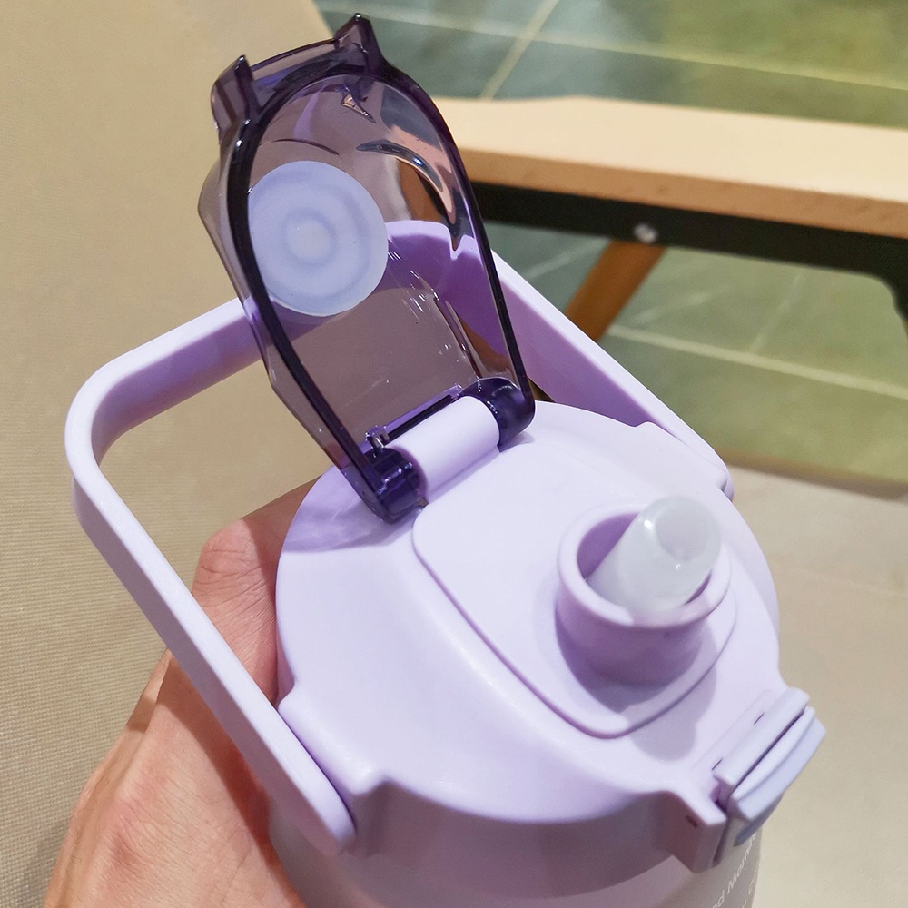 Bình Nước Có Vạch Báo Giờ Uống Nước Dễ Thương 1.3L – GH002