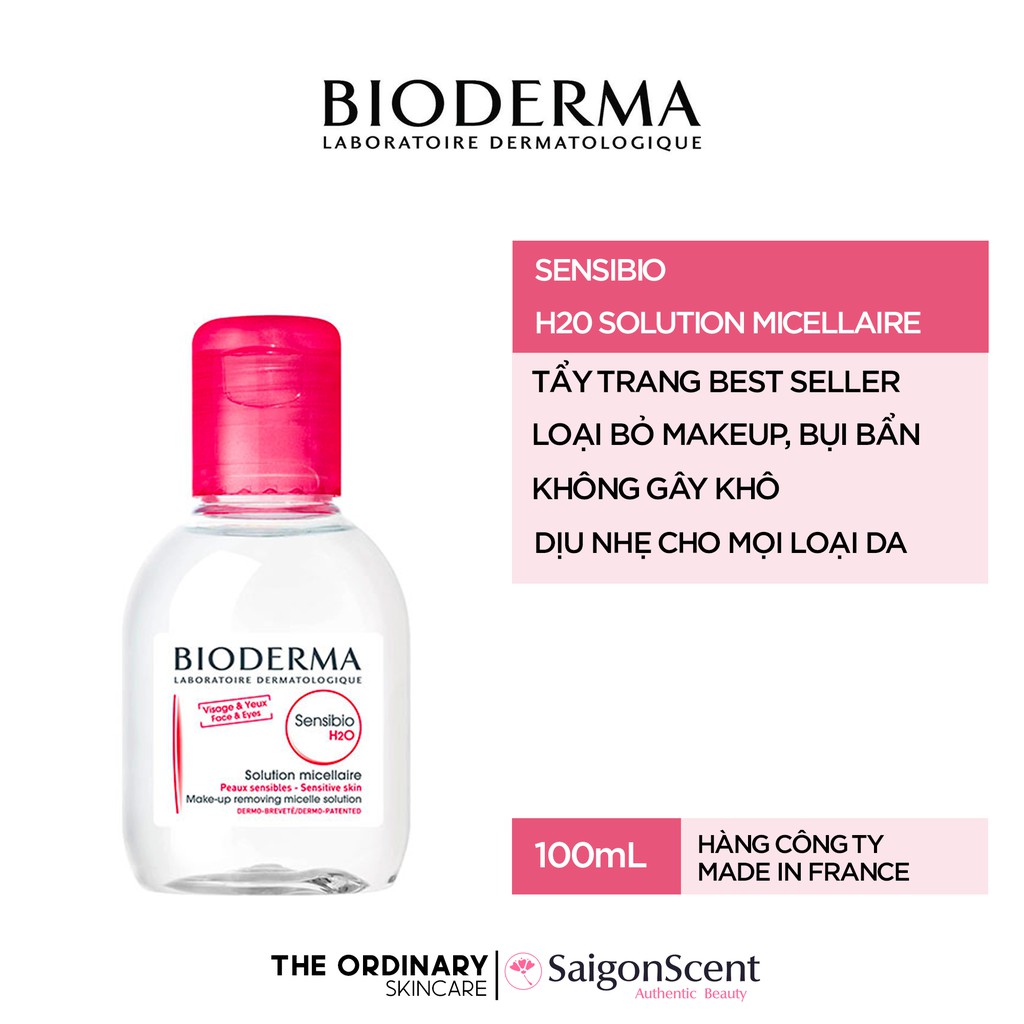 Nước tẩy trang Bioderma Sensibio H2O ( 100mL )