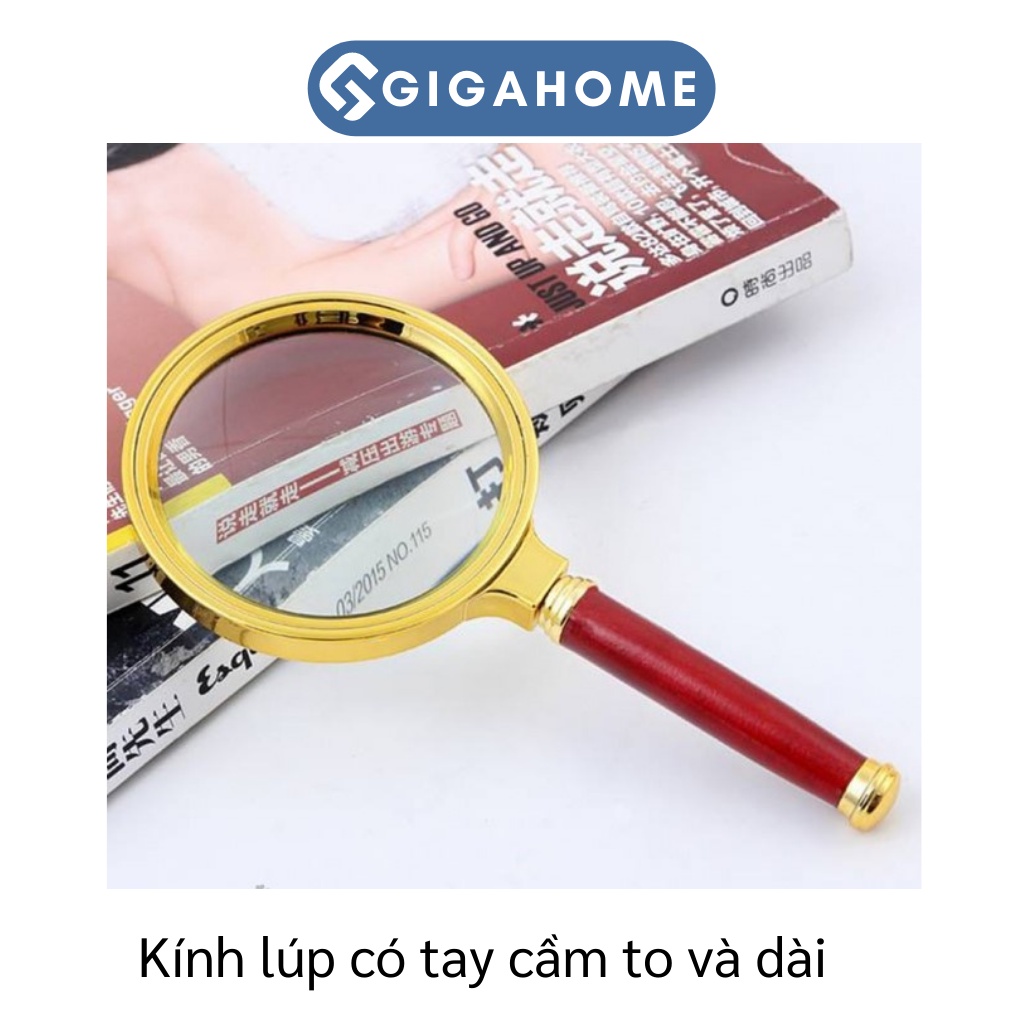 Kính Lúp Phóng Đại Đường Kính 8cm GIGAHOME Phóng To Gấp 10 Lần 2639