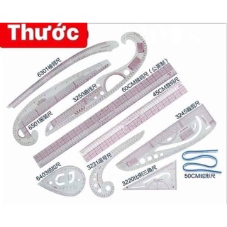 Thước vẽ may đường cong hỗ trợ vẻ đường cong trong may vá