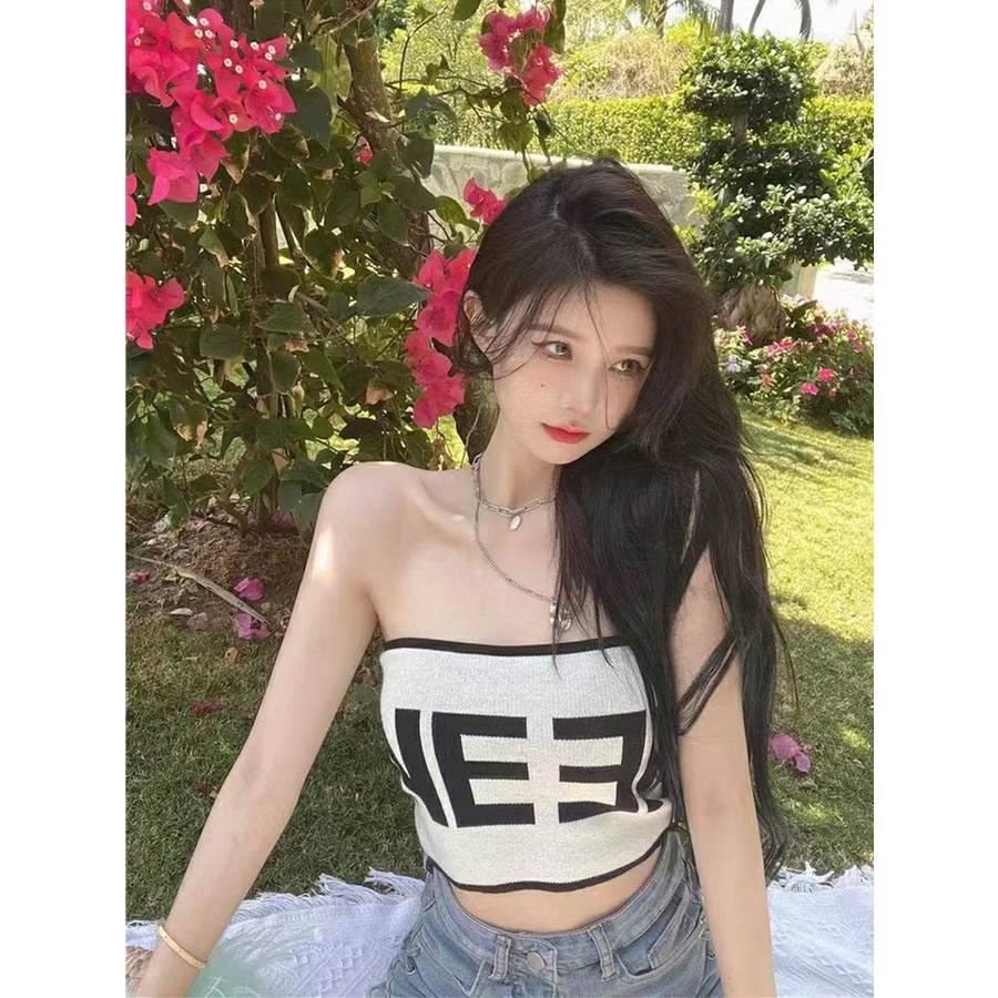 Áo Bra Nữ Không Dây Phối Chữ NE Có Mút Ngực Siêu Hot