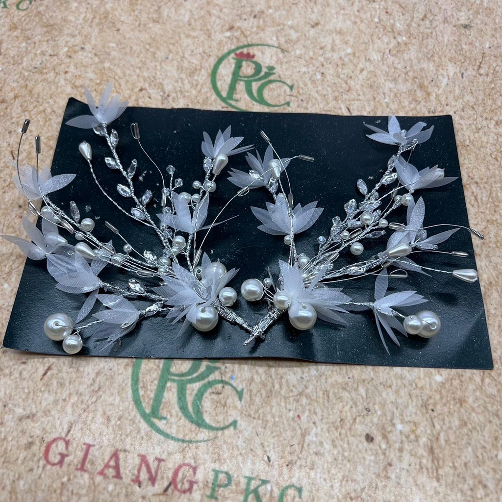 Tổng hợp cài tóc cô dâu T8-2022 Mùa cưới mới  hàng thủ công của chuyên gia tóc Giangpkc  Phụ kiện cưới Giang
