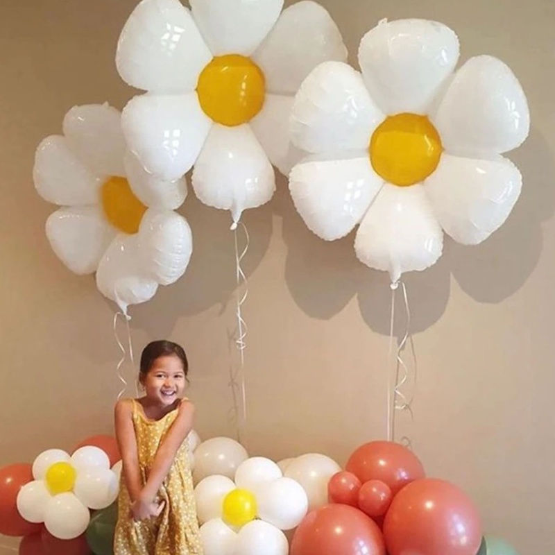 1 / 3 Bong Bóng Hình Hoa Cúc Trang Trí Tiệc