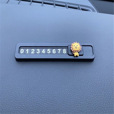 Hộp ghi số điện thoại để taplo trên ô tô, có thể che bớt số khi không cần thiết