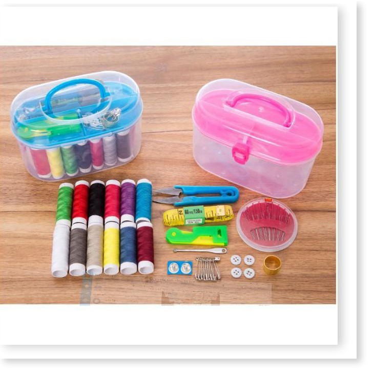 Bộ kim chỉ mini 55 món cho gia đình - Hộp kim chỉ may vá loại to nhiều màu, đa năng - GIẢM 50% KHI MUA KÈM MÁY MAY
