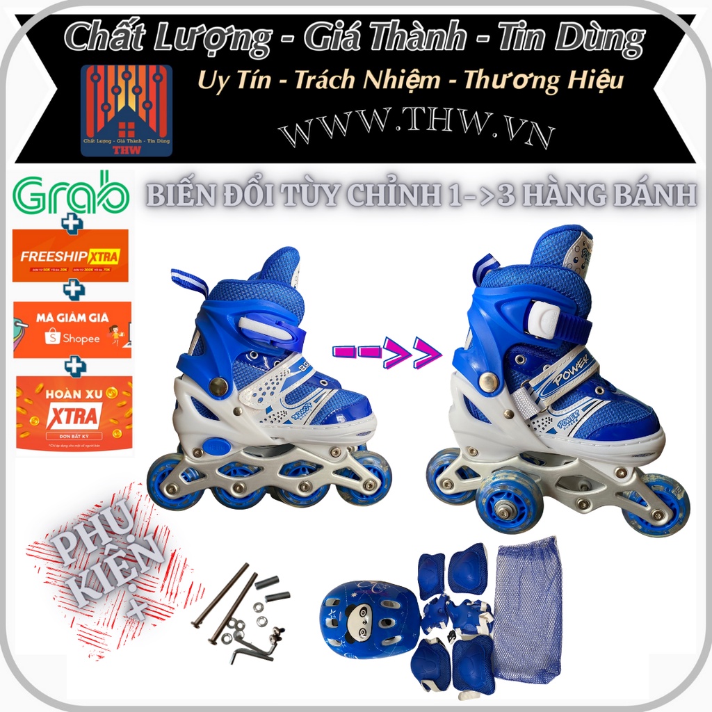 |THW-HCM| Giày trượt patin, giày trượt batin, hãng Power Super bán top nội địa với hàng nghìn lượt đánh giá 5 sao