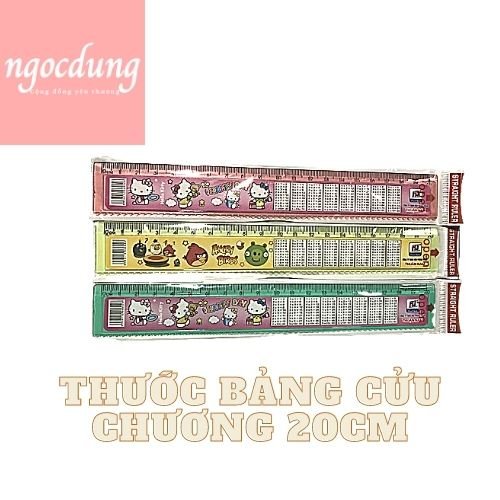 Thước 20cm Bảng cửu chương