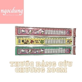 Thước 20cm Bảng cửu chương