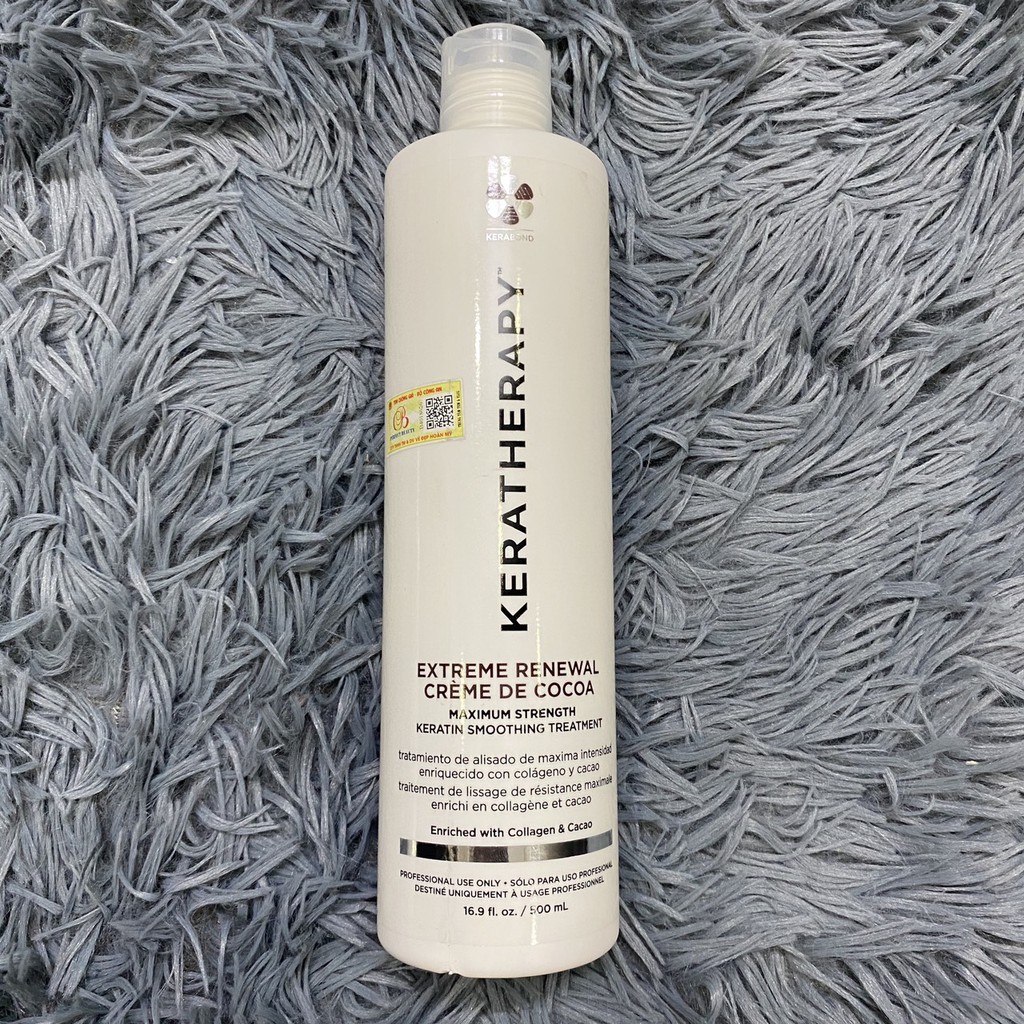 🍀  Keratin phục hồi tóc hư nát và làm thẳng tóc xoăn rối thành tóc thẳng KERATHERAPY EXTREME Renewal 1000ml