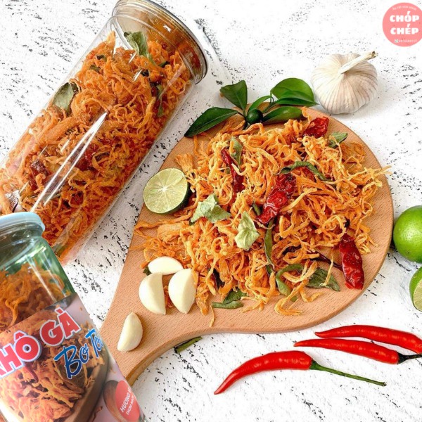 Khô gà bơ tỏi, gà khô bơ tỏi 280g Chóp Chép đồ ăn vặt Bình Dương | BigBuy360 - bigbuy360.vn
