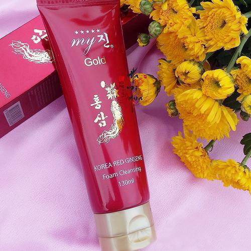 Sữa rửa mặt hồng sâm đỏ My Gold Korea Red Ginseng Foam Cleanser 130ml