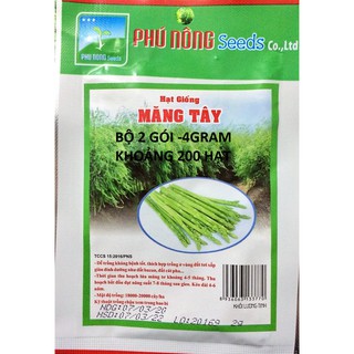 Combo 2 gói Hạt giống Măng Tây Phu Nong Seeds 100hạt/gói (2 gói 200 hạt) giống măng tây Xanh nhập khẩu mỹ Date 3.2022