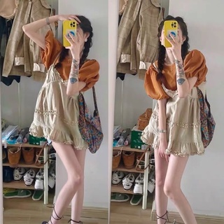( Có sẵn ) Set váy yếm babydoll dễ thương