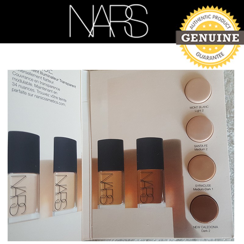 Kem nền Nars SHEER GLOW FOUNDATION 2ml(0.5mlx4)
