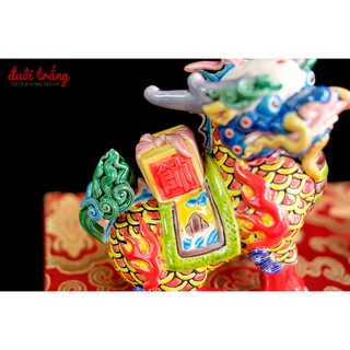 Nhất Phẩm Kỳ Lân 13cm - Sứ Giao Chỉ (trong hộp gấm đỏ)