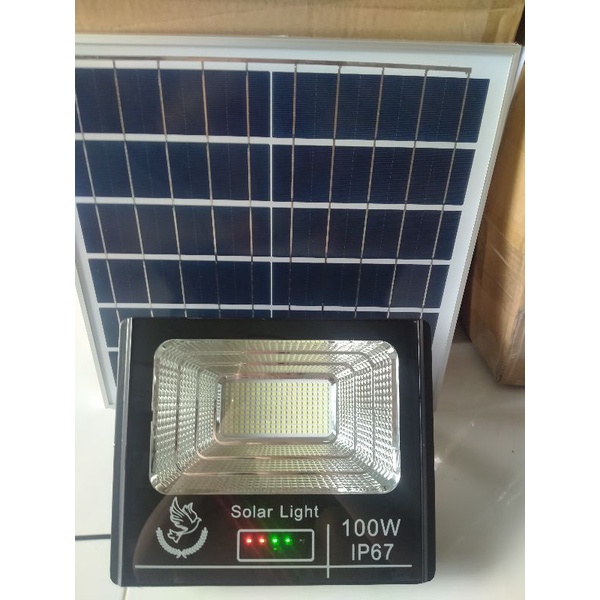 Đèn Pha Năng Lượng Mặt Trời 100W,200W. 300W Sáng, Vỏ Nhôm Đúc. Bảo hành 24 tháng. Sáng liên tục 8h-12h