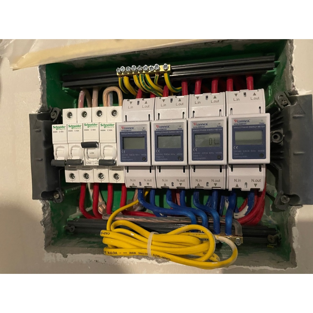 Công tơ điện tử Wifi thông minh Vconnex, kết nối app,có chứng chỉ đo lường, bảo hành 2 năm, Smart Home