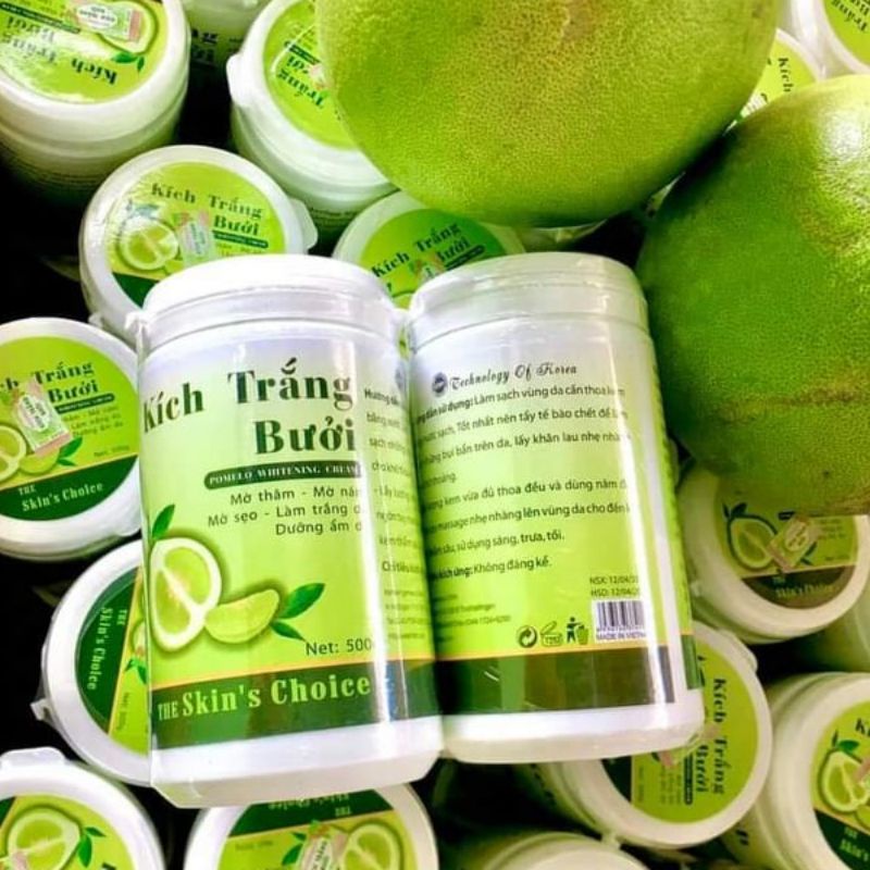 2 hộp kem kích trắng bưởi 500g