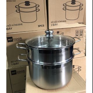NỒI HẤP HT COOK - BỘ NỒI HẤP XỬNG SIZE 28CM