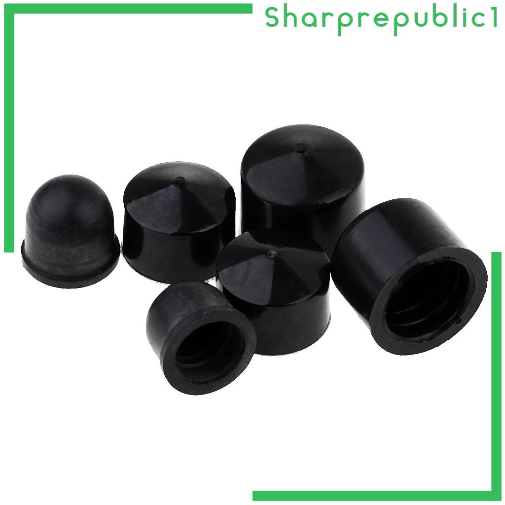 [shpre1] 6 Pieces Skateboard Pivot Cups Replacement for Skate Longboard Hardware, Pro Rubber Pivot Cups, 3 Sizes, Durable, Wear-resistant