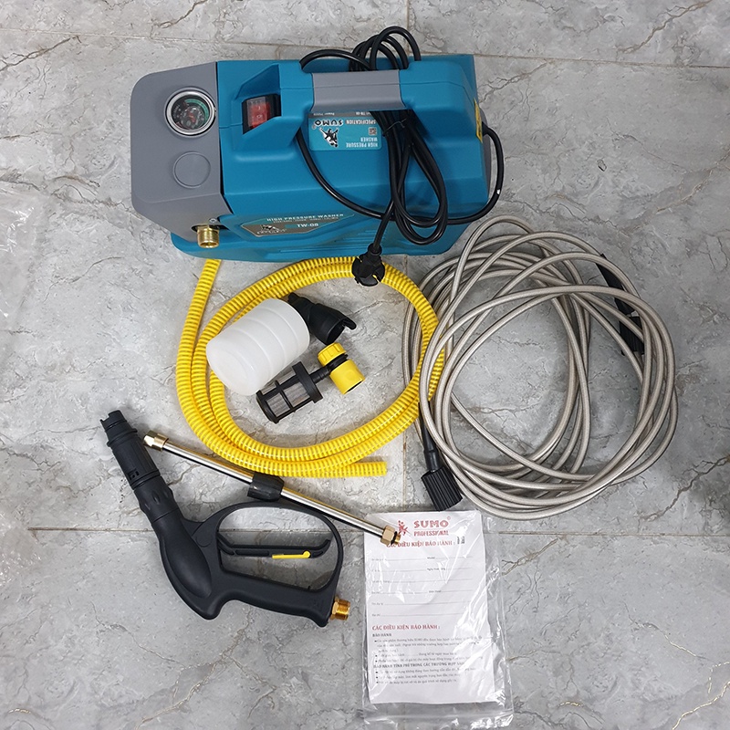 Máy rửa xe công suất lớn SUMO TW3200 - Có chỉnh - 3200W, TW08 - Không chỉnh - 2500W, TW07 - Có chỉnh - 2300