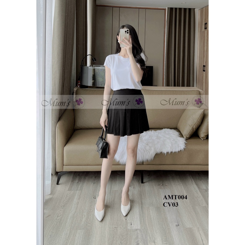 ÁO BẦU mặc mùa hè FREESHIP Aó cotton trơn đen và trắng