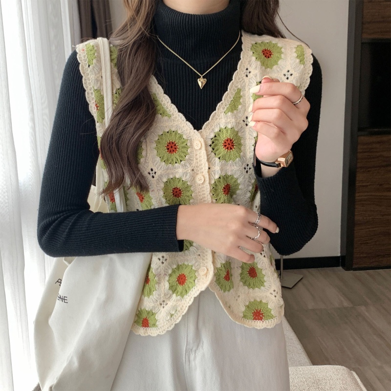 Áo Khoác Len Cardigan Không Tay Cổ Chữ V Sâu Gợi Cảm Cho Nữ Y2K