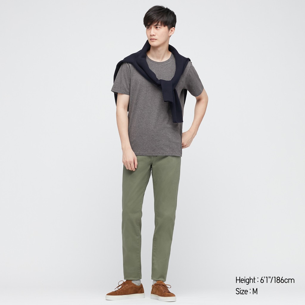 Áo Thun Cổ Tròn Uniqlo Xanh Đậm