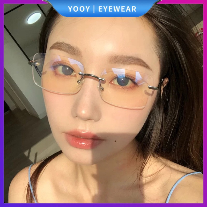 Kính mát không viền thời trang cổ điển cho nữ